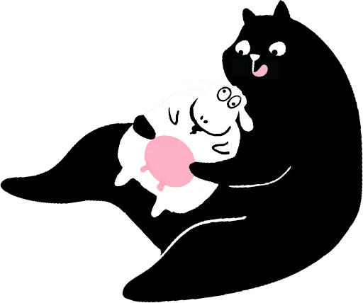 Pawdeli Mascot Mèo Ôm Sữa Dê