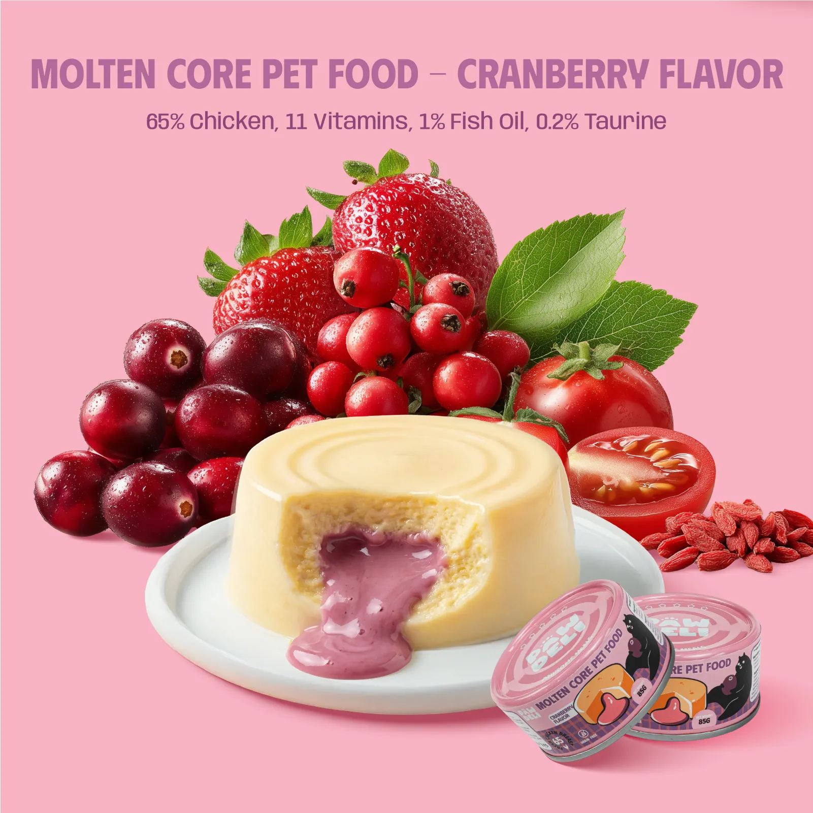molten-core-img-vi-10 Molten Core Pet Food - Cranberry Flavor - Image 1