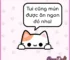 chú mèo nói muốn được ăn ngon