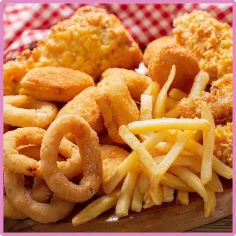 mèo không nên ăn thực phẩm chiên rán