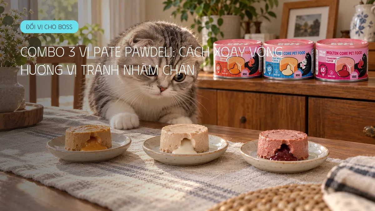 Combo 3 vị pate PAWDELI: cách xoay vòng hương vị tránh nhàm chán